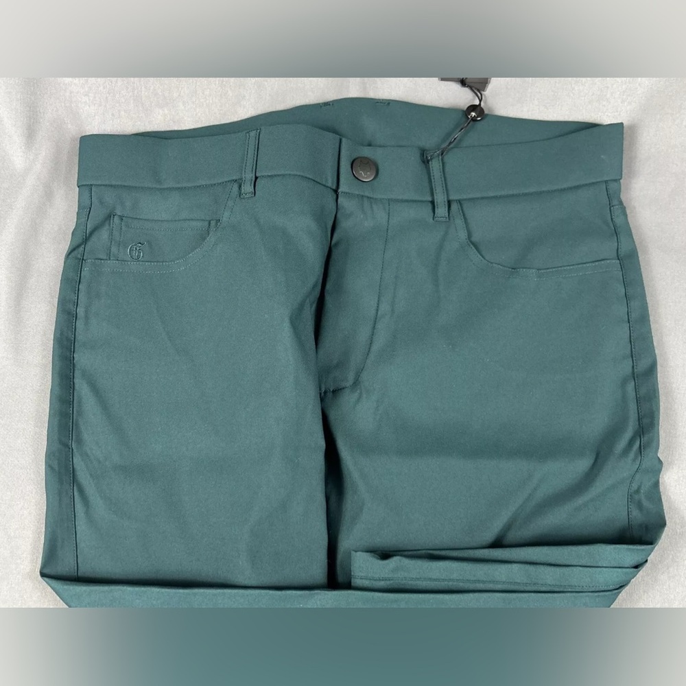 Greyson Golf Pants Wainscott Trousers 33 x 32 Forrest Green Polyester - Picture 4 of 7
